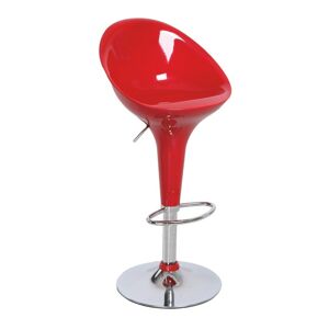 TEMPO KONDELA Alba HC-169 New barová stolička chrómová / červená
