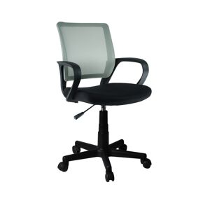 TEMPO KONDELA Adra kancelárska stolička s podrúčkami sivá / čierna
