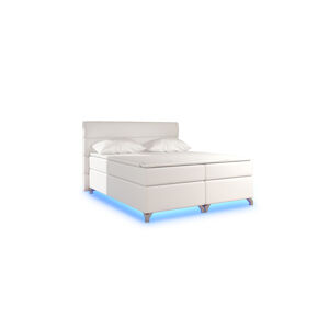 NABBI Avellino 160 čalúnená manželská posteľ s úložným priestorom béžová (Soft 33)