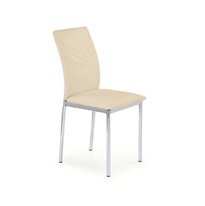 HALMAR K137 jedálenská stolička béžová / chróm