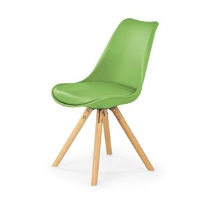 HALMAR K201 jedálenská stolička zelená / buk