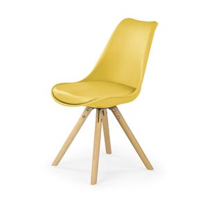 HALMAR K201 jedálenská stolička žltá / buk