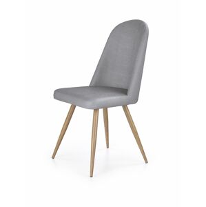HALMAR K214 jedálenská stolička sivá / dub medový