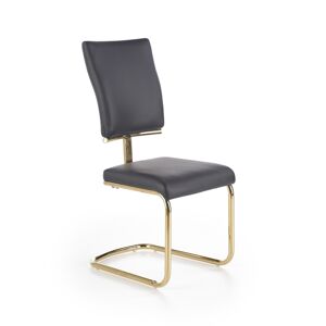 HALMAR K296 jedálenská stolička čierna / zlatá