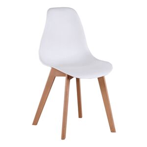 KONDELA Ayna jedálenská stolička biela / buk