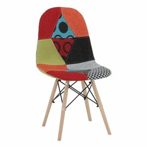 TEMPO KONDELA Candie 2 New Typ 2 jedálenská stolička vzor patchwork / buk