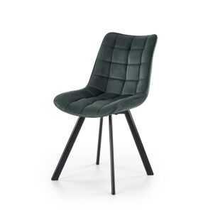 HALMAR K332 jedálenská stolička tmavozelená / čierna