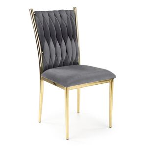 HALMAR K436 jedálenská stolička sivá / zlatá