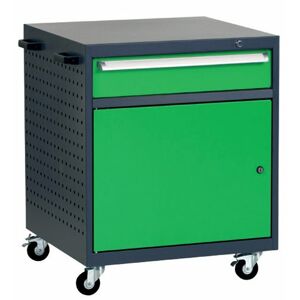 NABBI L3 mobilný kontajner k pracovnému stolu na kolieskach grafit / zelená