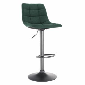 KONDELA Lahela barová stolička zelená / čierna