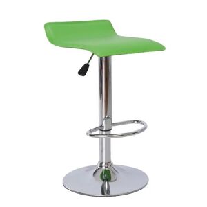 TEMPO KONDELA Laria New barová stolička zelená / chróm