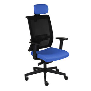 NABBI Libon BS HD kancelárska stolička s podrúčkami modrá / čierna