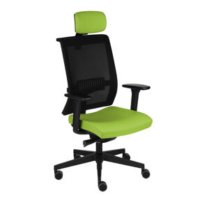 NABBI Libon BS HD kancelárska stolička s podrúčkami zelená / čierna