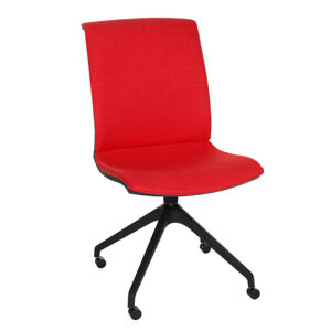 NABBI Libon Cross Roll BT konferenčná stolička červená / čierna