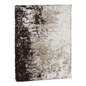 KONDELA Lynton koberec 100x150 cm krémová / hnedá
