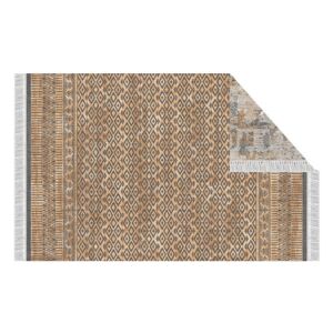 KONDELA Madala obojstranný koberec 160x230 cm vzor / hnedá