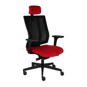 NABBI Mixerot BS HD kancelárska stolička s podrúčkami červená / čierna