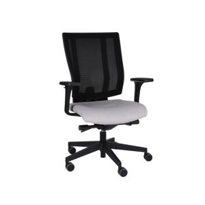 NABBI Mixerot BS kancelárska stolička s podrúčkami sivá / čierna