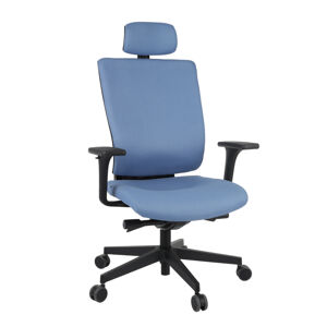 NABBI Mixerot BT HD kancelárska stolička s podrúčkami modrá / čierna