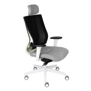 NABBI Mixerot WS HD kancelárska stolička s podrúčkami sivá / čierna / biela