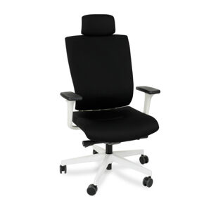 NABBI Mixerot WT HD kancelárska stolička s podrúčkami čierna / biela