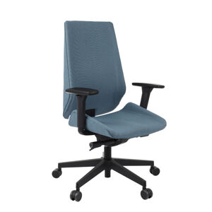 NABBI Munos B kancelárska stolička s podrúčkami modrá / čierna