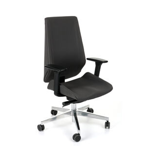 NABBI Munos B kancelárska stolička s podrúčkami tmavosivá / chróm