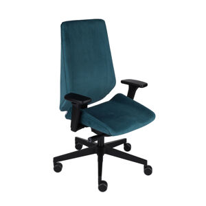 NABBI Munos B kancelárska stolička s podrúčkami tmavozelená / čierna