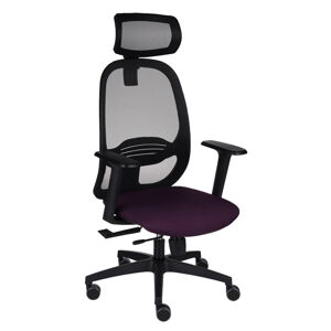 Kancelárska stolička s podrúčkami Nedim BS HD - fialová / čierna