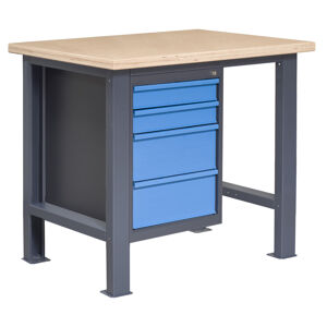 NABBI PL01L/P7 pracovný stôl grafit / modrá
