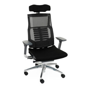 NABBI Primus BT kancelárska stolička s podrúčkami čierna / chróm
