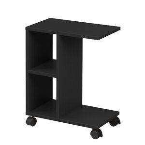 TEMPO KONDELA Abbas New príručný stolík na kolieskach čierna