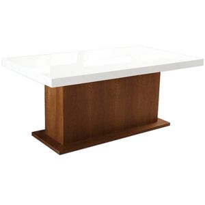 PYKA Kacper 200/300 rozkladací jedálenský stôl drevo D3 / biely vysoký lesk