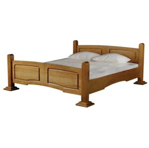 PYKA Kinga 180 rustikálna manželská posteľ drevo D3