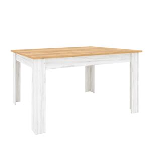 TEMPO KONDELA Sudbury S rozkladací jedálenský stôl dub craft zlatý / dub craft biely