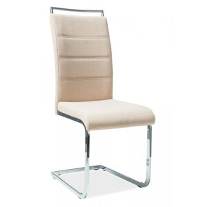 SIGNAL H-441 jedálenská stolička béžová / chróm