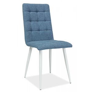 SIGNAL Otto jedálenská stolička modrá / biela matná