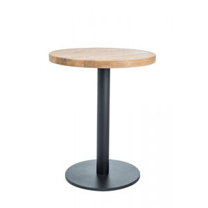 SIGNAL Puro II okrúhly jedálenský stôl dub prírodný / čierna