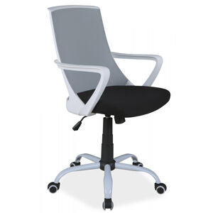SIGNAL Q-248 kancelárska stolička s podrúčkami sivá / čierna / biela