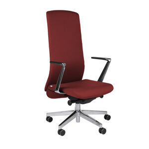 NABBI Starmit AL1 kancelárska stolička s podrúčkami bordová / chróm
