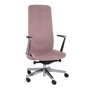 NABBI Starmit AL1 kancelárska stolička s podrúčkami staroružová / chróm