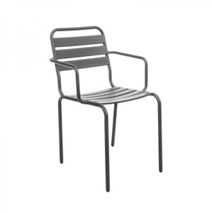 NABBI Vittorio záhradná stolička sivá